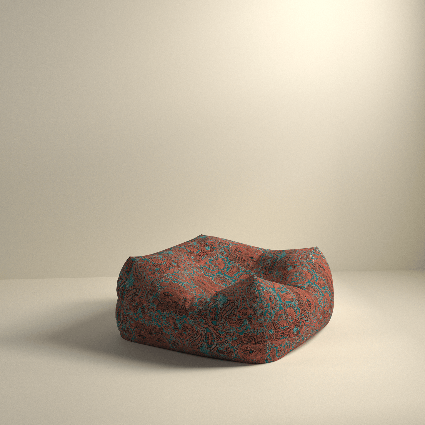 Ottomans and floor pouf for small homes
