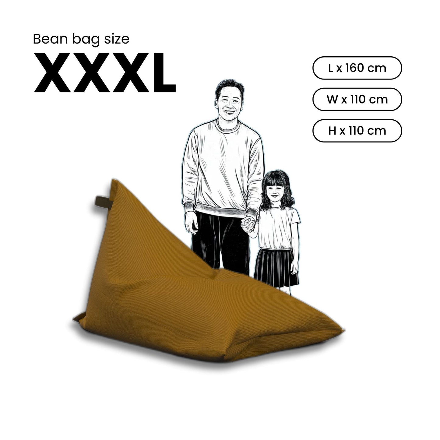 Corduroy bean bags from NOL