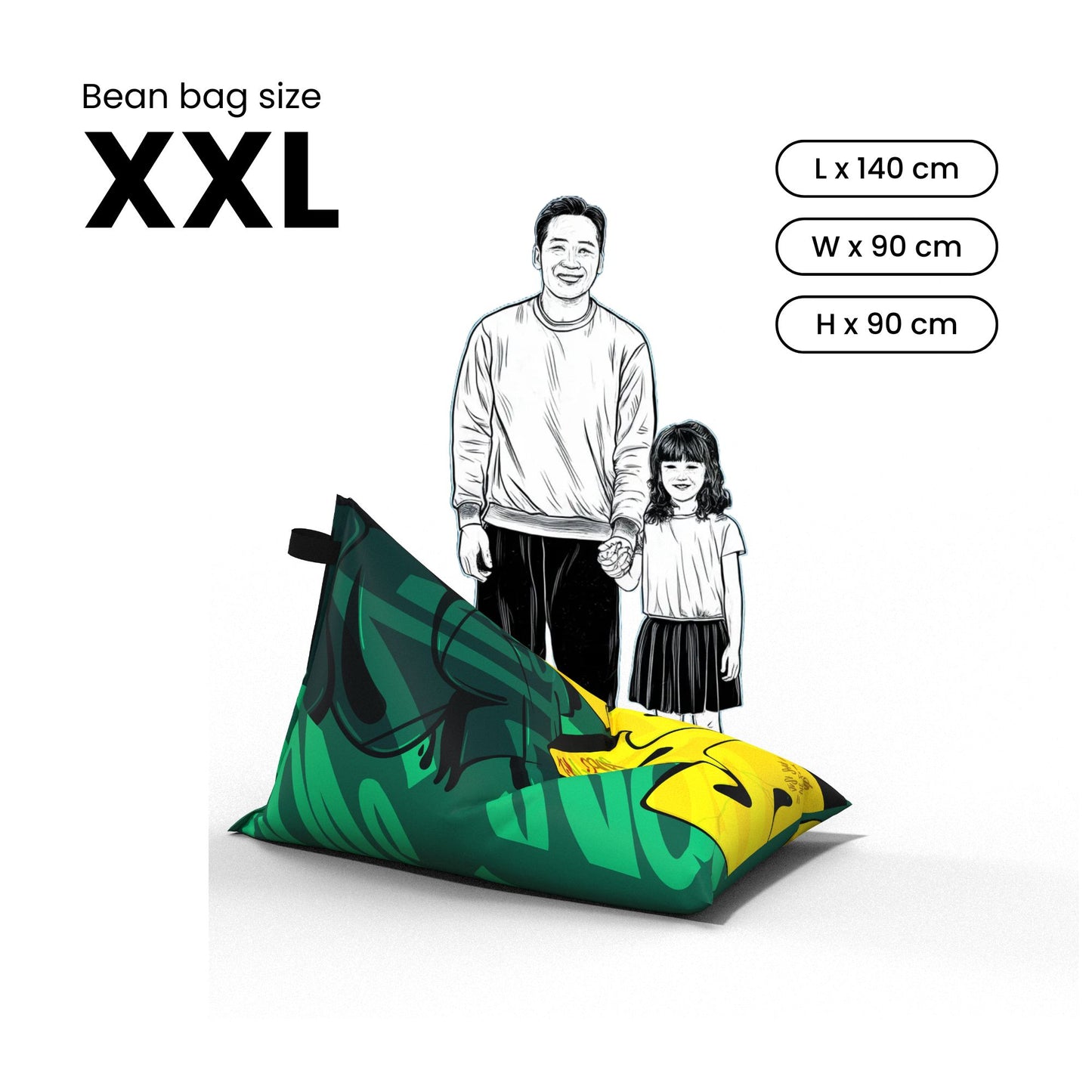 Callmesobe X NOL Jade Bean bag - Green