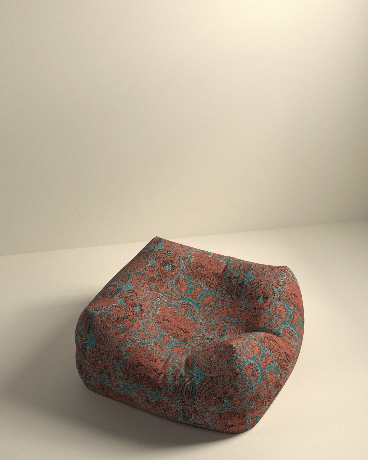 Ottomans and floor pouf for small homes
