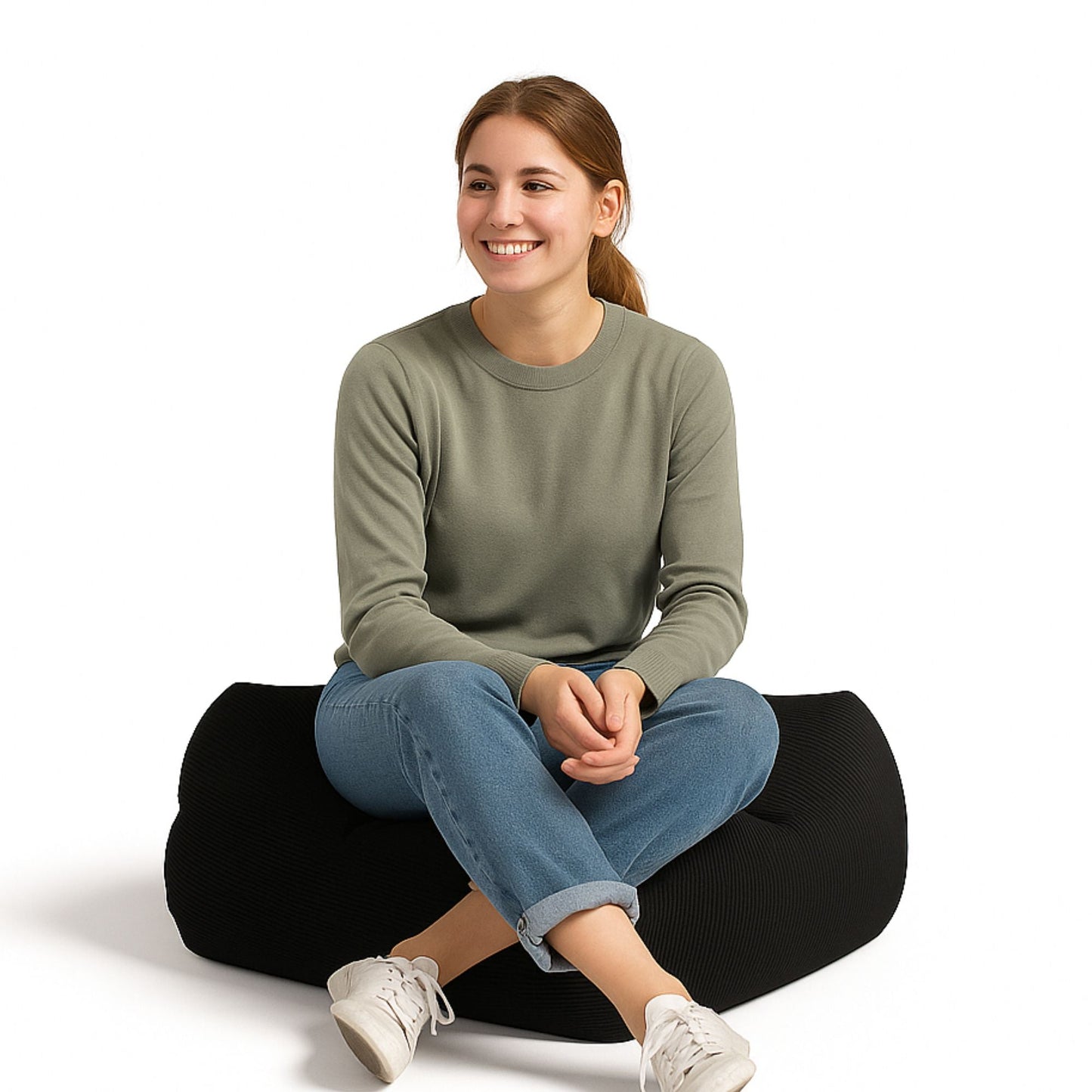 girl sitting on bean bag from NOL