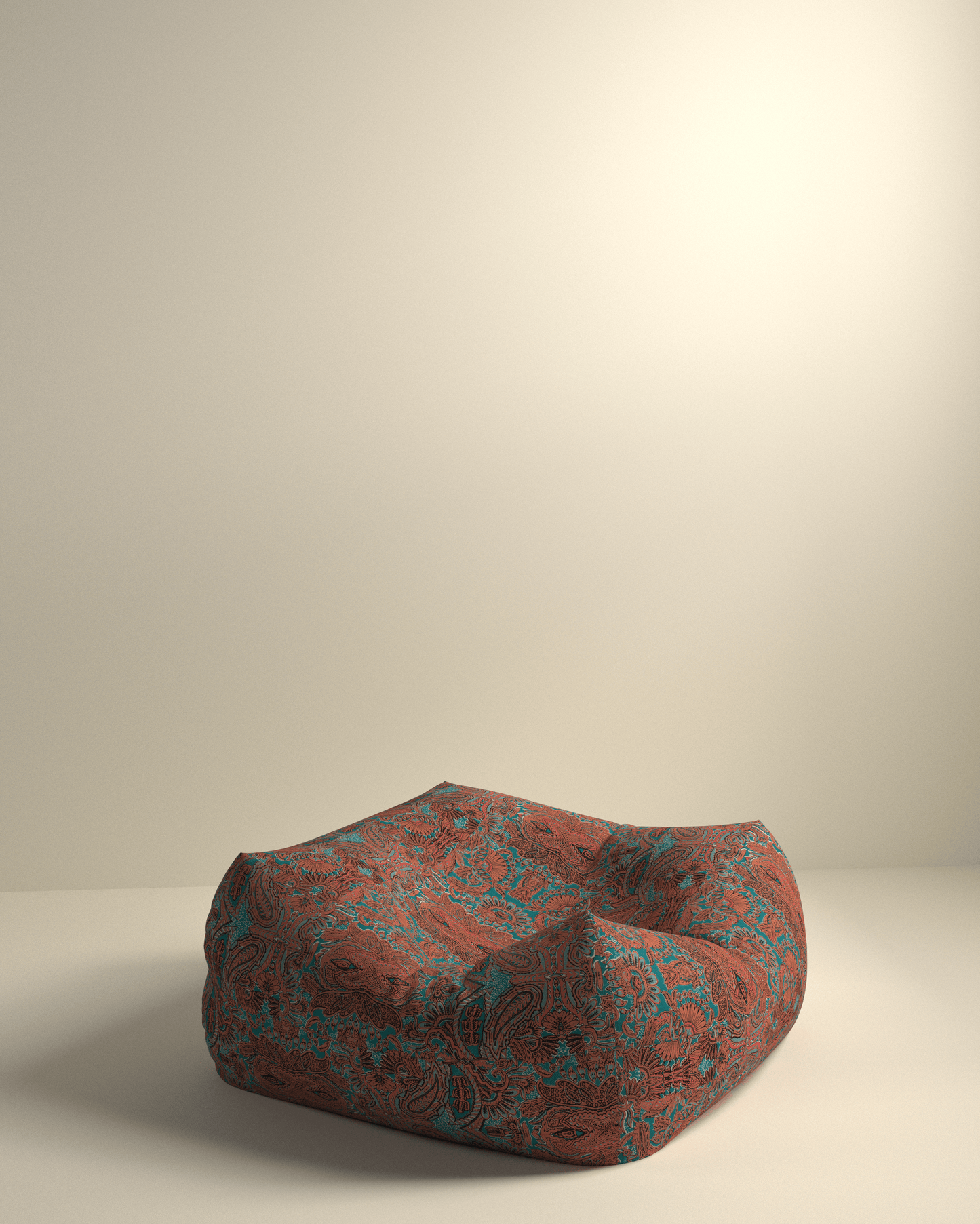 Ottomans and floor pouf for small homes