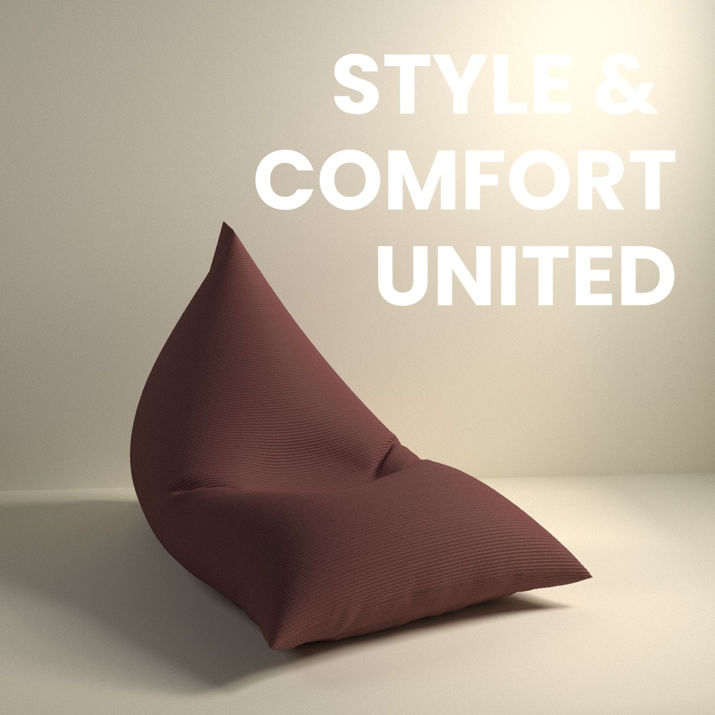 Corduroy bean bags from NOL