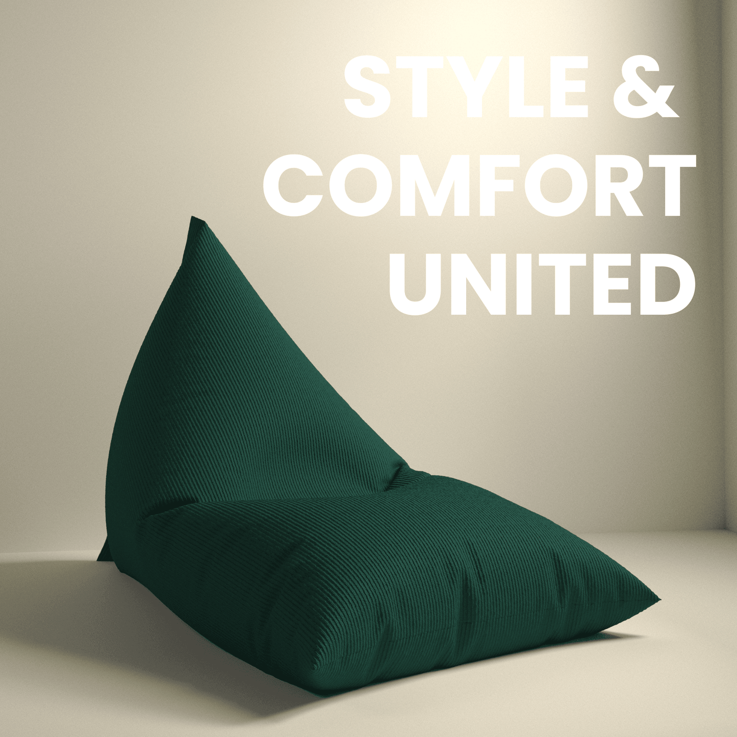 Corduroy bean bags from NOL