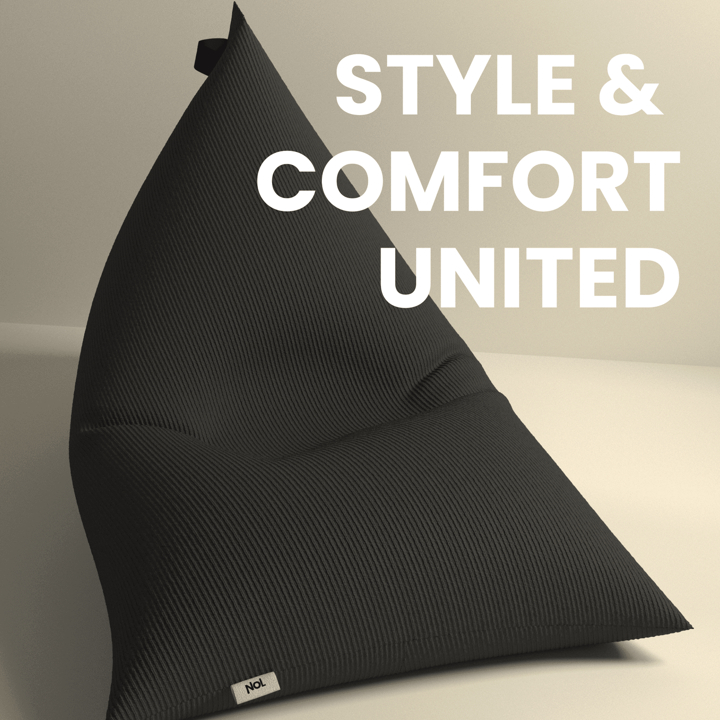 Corduroy bean bags from NOL