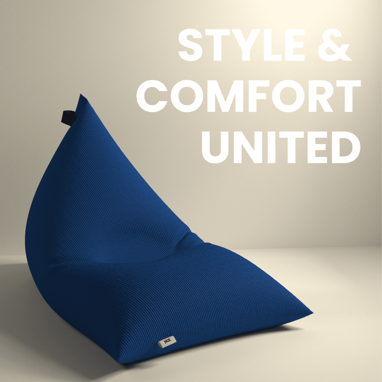 Corduroy bean bags from NOL