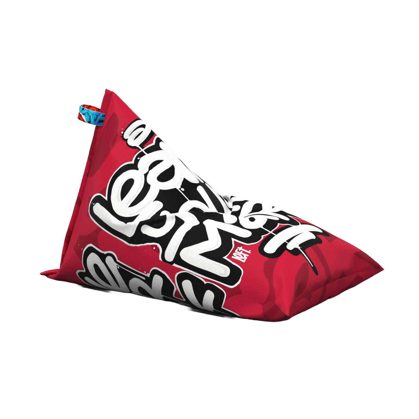 LEFT X NOL Leave Your Mark Graffiti Bean bag - Red XXL