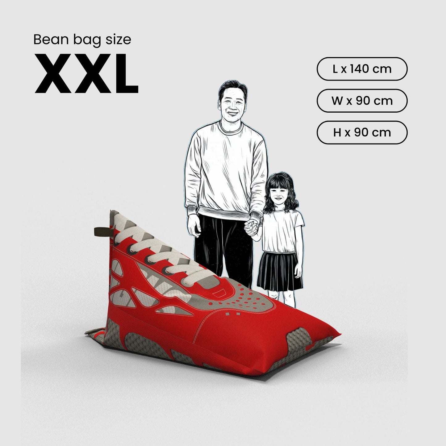 Printed bean bag chairs from NOL