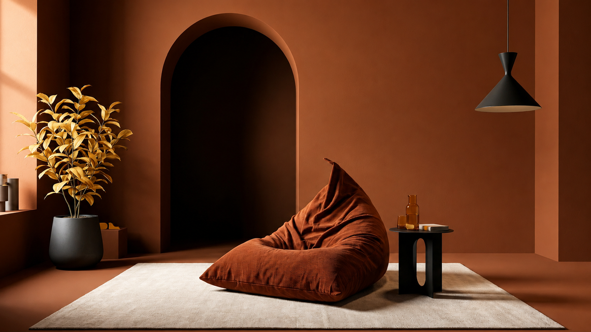 corduroy fabric bean bag from NOL