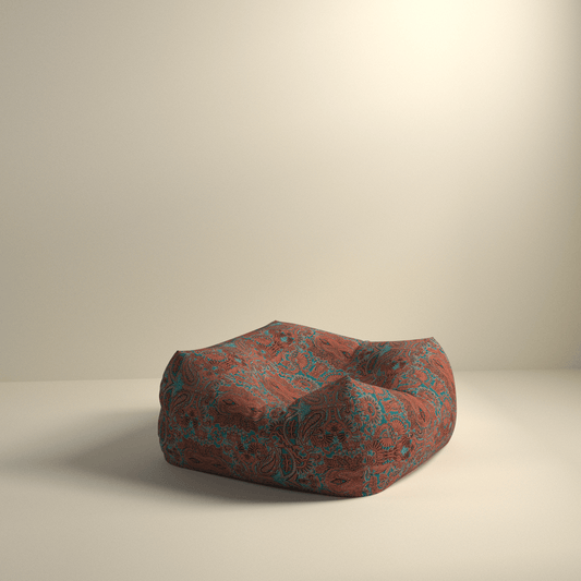 Ottomans and floor pouf for small homes