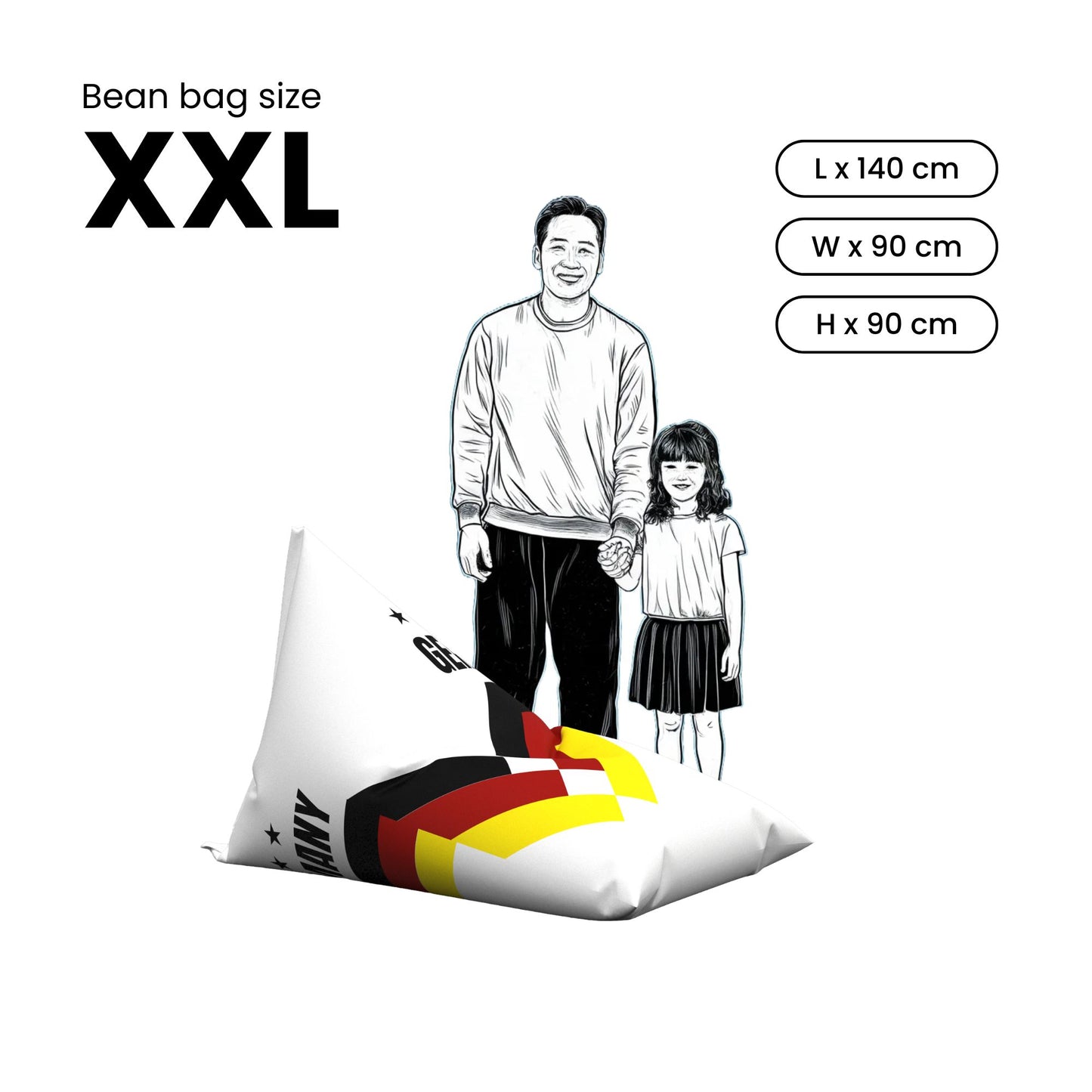 NOL Germany World-cup bean bag - XXL