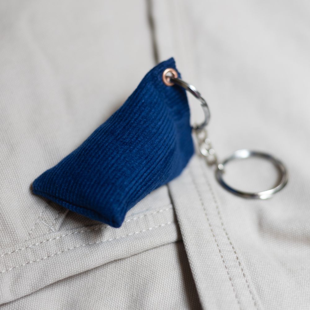 Corduroy Bean Bag Keychain