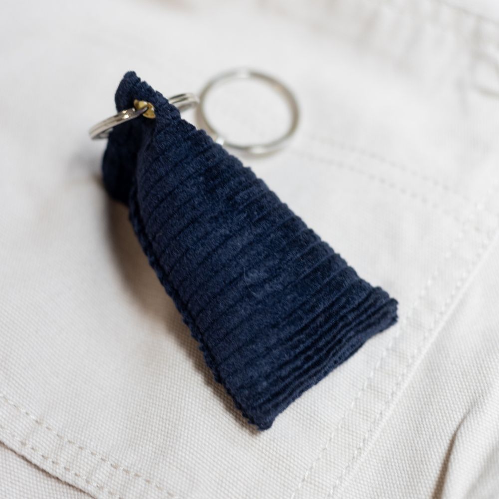 Corduroy Bean Bag Keychain