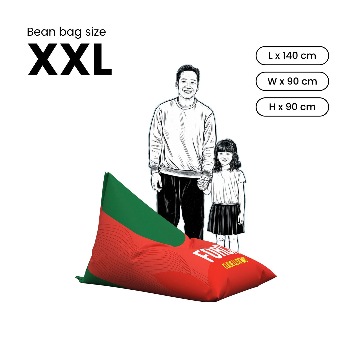 NOL Portugal World-cup bean bag - XXL