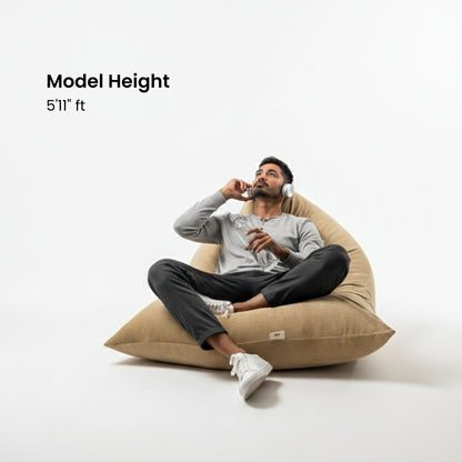 Corduroy Bean bag cover - Beige XXXL