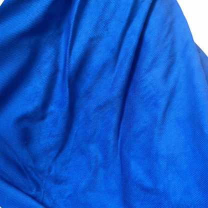 Corduroy Floor Pouf - Royal Blue