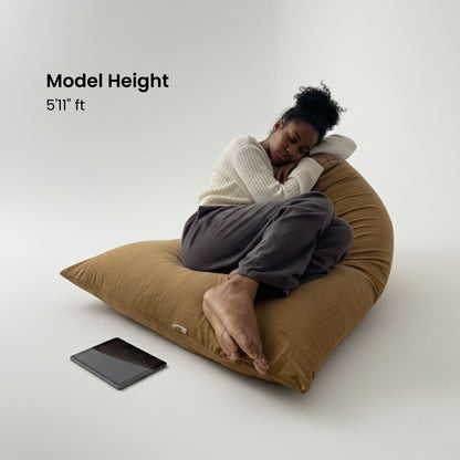 Corduroy Bean bag cover - Ochre XXXL