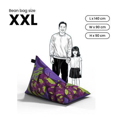 Callmesobe X NOL Toxic Bean bag - Purple