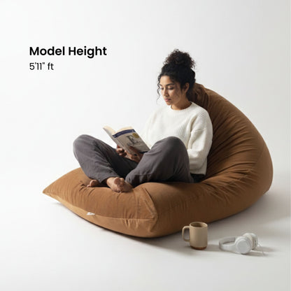 Corduroy Bean bag cover - Camel XXXL
