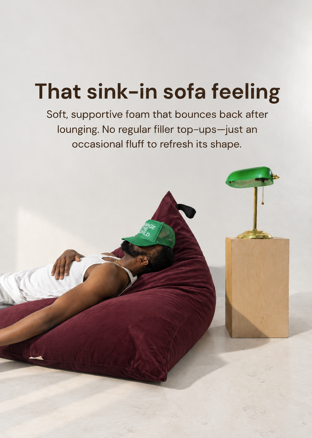 Shredded PU Foam Core — Pre-Filled Bean Bag Insert