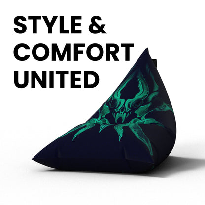 Alien Water Bean bag - Blue XXL
