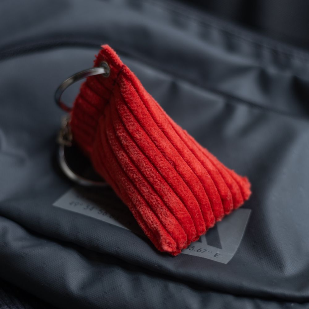 Corduroy Bean Bag Keychain