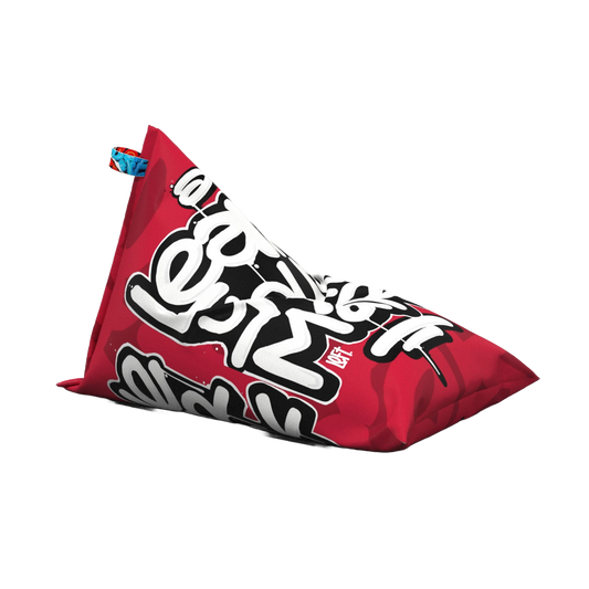 LEFT X NOL Leave Your Mark Graffiti Bean bag - Red XXL