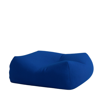Corduroy Floor Pouf - Royal Blue