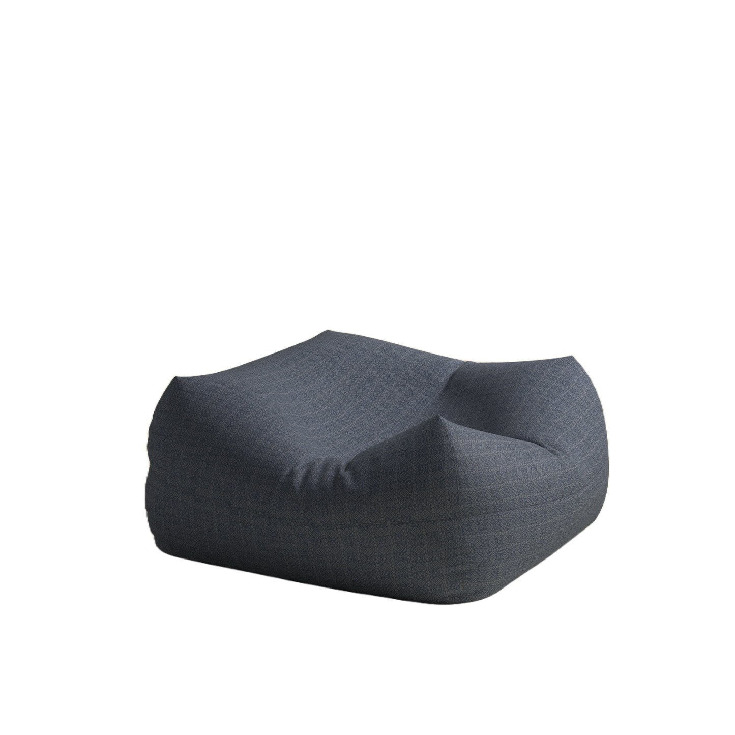 Floor Pouf - Cotton Grey