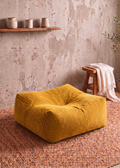 ottoman in yellow