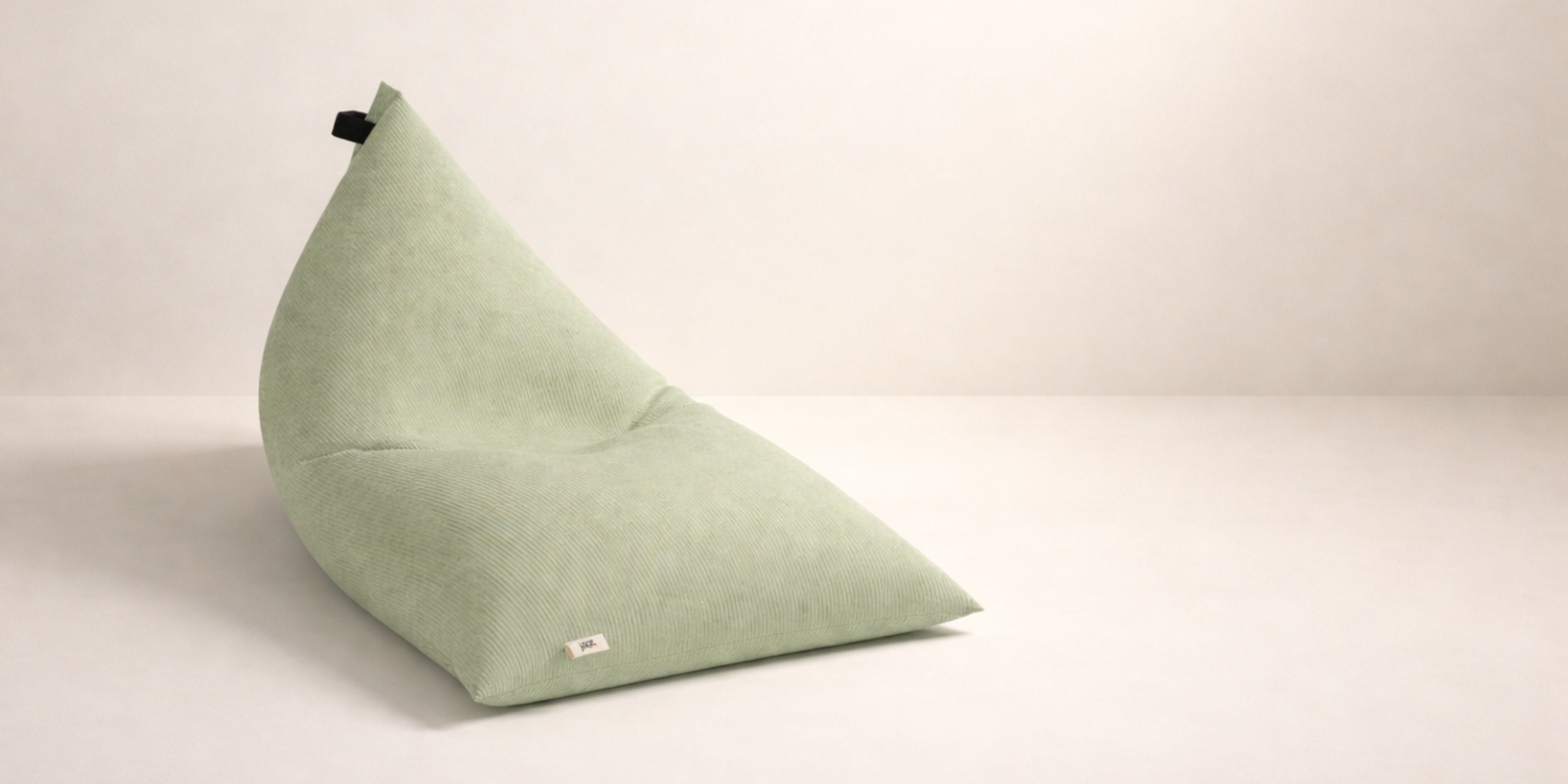 Light green bean bag chair