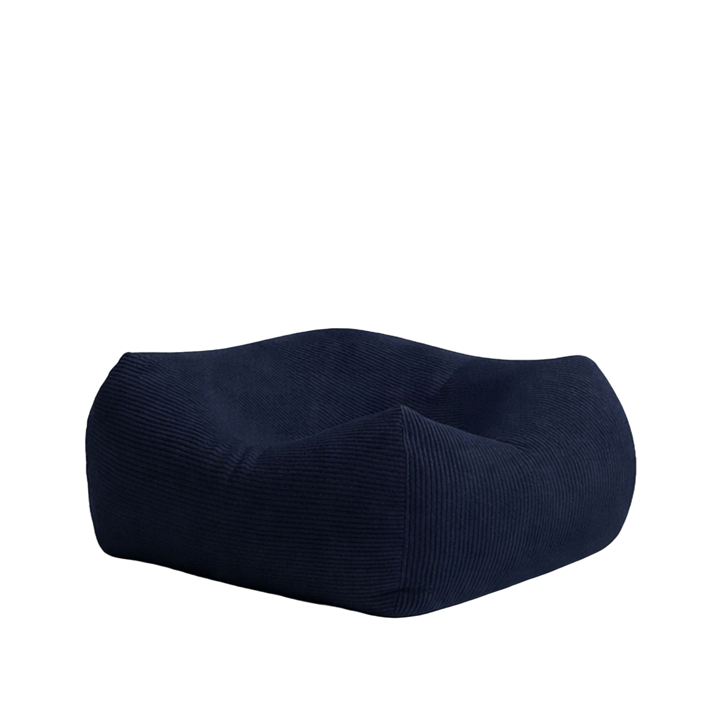 Corduroy Floor Pouf - Navy