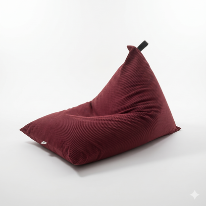 Corduroy Bean bag cover - Maroon XXXL