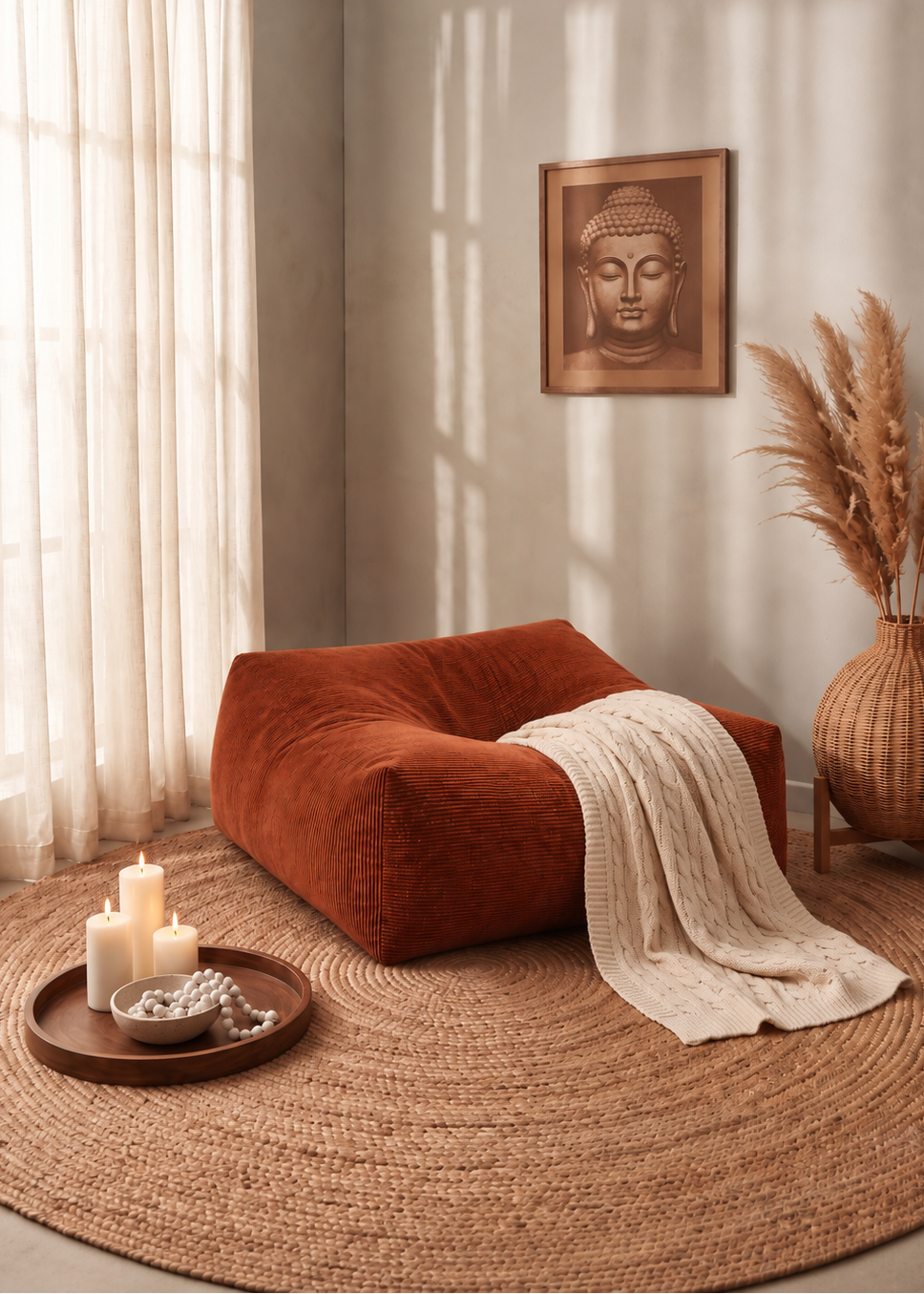 Rust ottoman from NOL