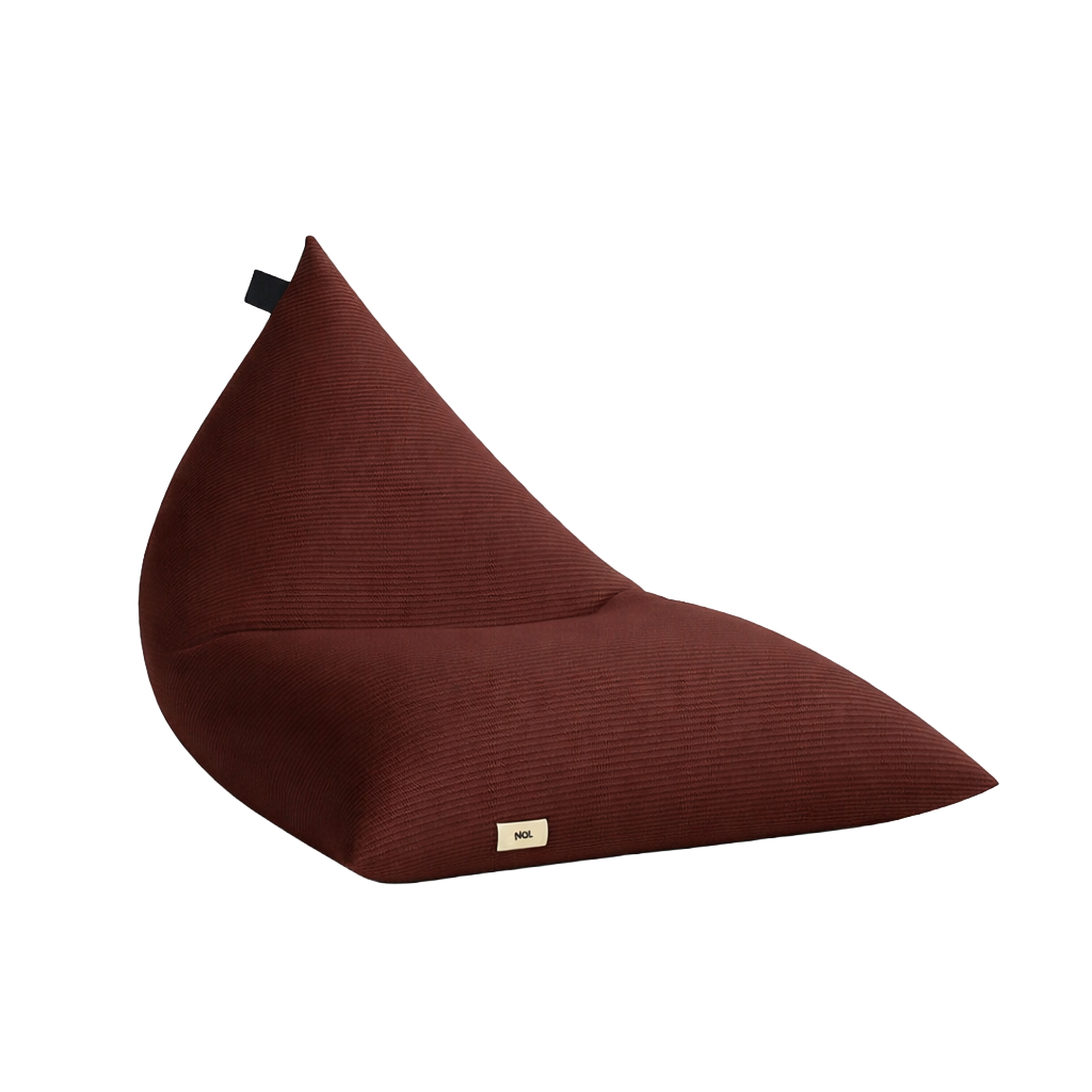 Corduroy Bean bag cover - Dark Maroon XXXL