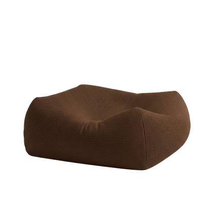 brown ottoman bean bag