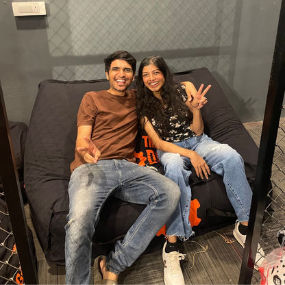 Custom Two-Seater Bean Bag Sofa Cover