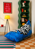 Left leave your mark bean bag Blue