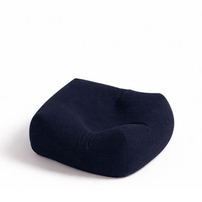 Navy blue seat cushion on a white background